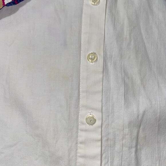 Vintage Roughrider by Circle Shirt Aztec Western Print overlay w/silver button - Picture 3 of 6